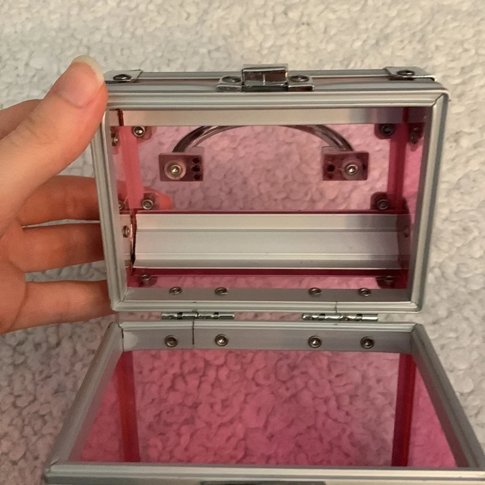 Pink Rectangular Jewelry Box / Makeup / Organizational Box